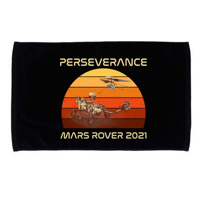 Vintage Retro Perseverance Mars Rover 2021 Microfiber Hand Towel