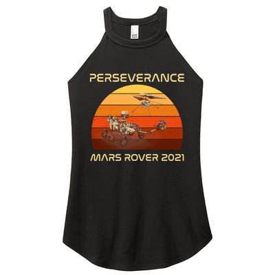Vintage Retro Perseverance Mars Rover 2021 Women's Perfect Tri Rocker Tank