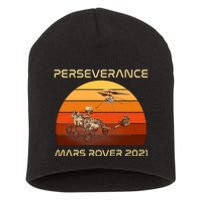 Vintage Retro Perseverance Mars Rover 2021 Short Acrylic Beanie