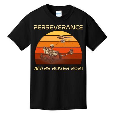 Vintage Retro Perseverance Mars Rover 2021 Kids T-Shirt