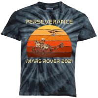 Vintage Retro Perseverance Mars Rover 2021 Kids Tie-Dye T-Shirt