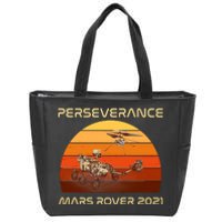 Vintage Retro Perseverance Mars Rover 2021 Zip Tote Bag