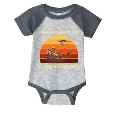 Vintage Retro Perseverance Mars Rover 2021 Infant Baby Jersey Bodysuit