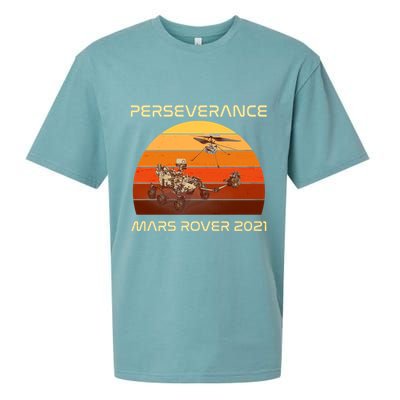 Vintage Retro Perseverance Mars Rover 2021 Sueded Cloud Jersey T-Shirt
