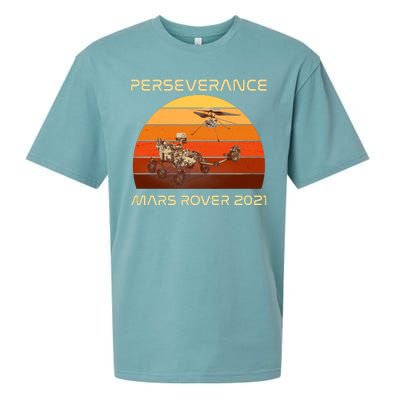 Vintage Retro Perseverance Mars Rover 2021 Sueded Cloud Jersey T-Shirt