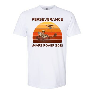 Vintage Retro Perseverance Mars Rover 2021 Softstyle CVC T-Shirt