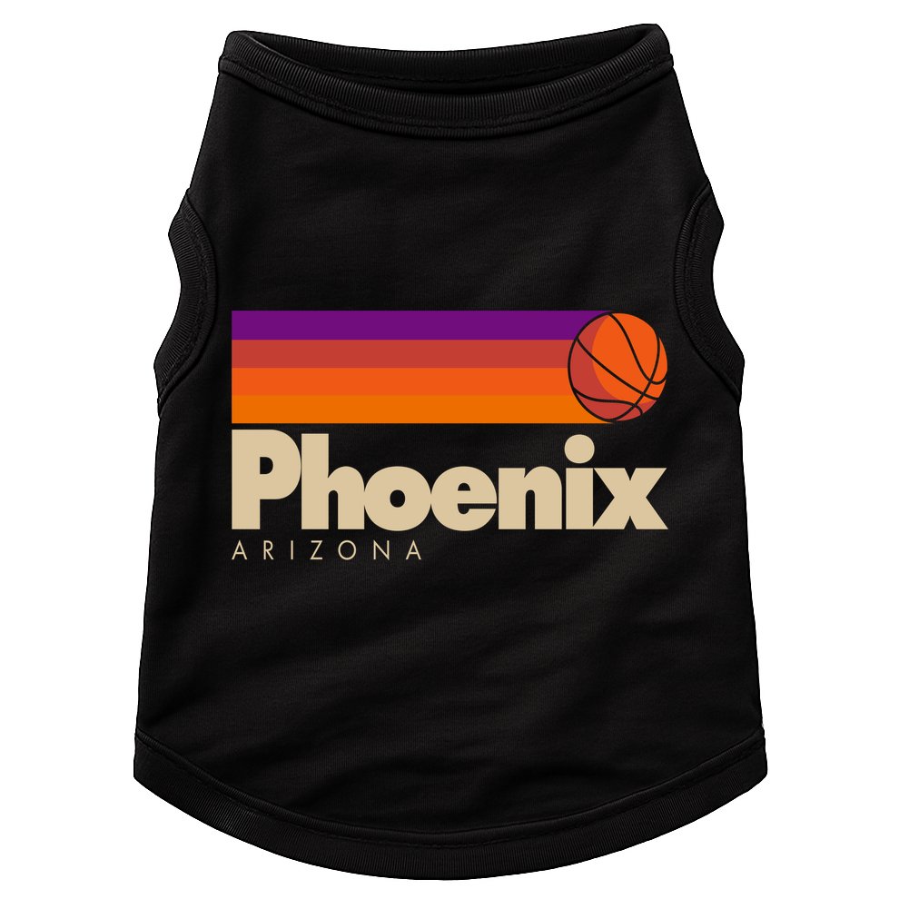 Vintage Retro Phoenix Arizona Basketball Logo Doggie Tank