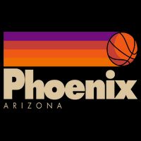 Vintage Retro Phoenix Arizona Basketball Logo Doggie Tank