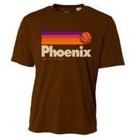 Vintage Retro Phoenix Arizona Basketball Logo Cooling Performance Crew T-Shirt