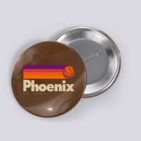 Vintage Retro Phoenix Arizona Basketball Logo Button