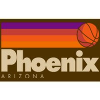 Vintage Retro Phoenix Arizona Basketball Logo Bumper Sticker