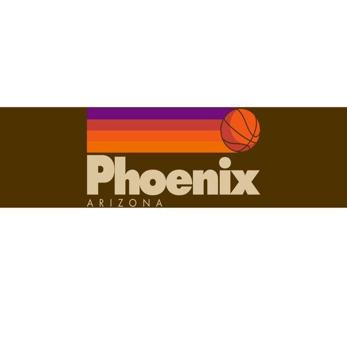 Vintage Retro Phoenix Arizona Basketball Logo Bumper Sticker