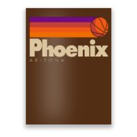 Vintage Retro Phoenix Arizona Basketball Logo Poster