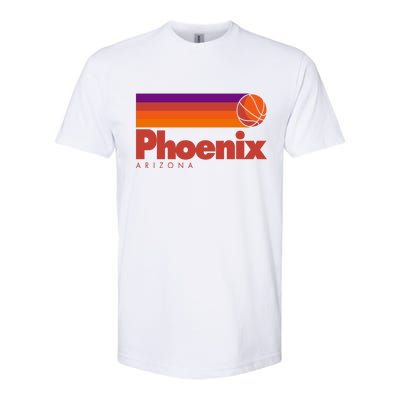 Vintage Retro Phoenix Arizona Basketball Logo Softstyle® CVC T-Shirt