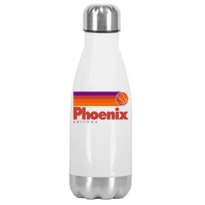 Vintage Retro Phoenix Arizona Basketball Logo Stainless Steel Insulated Water Bottle