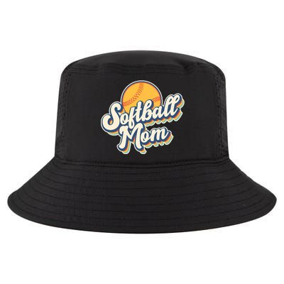 Vintage Retro Softball Mom Cool Comfort Performance Bucket Hat