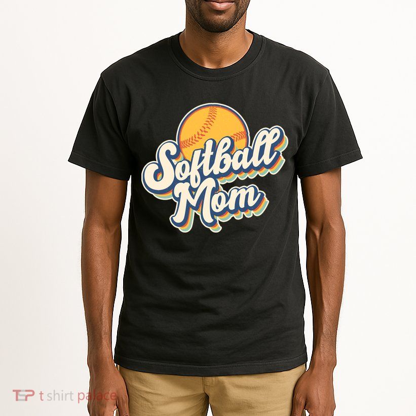 Vintage Retro Softball Mom Tall T-Shirt