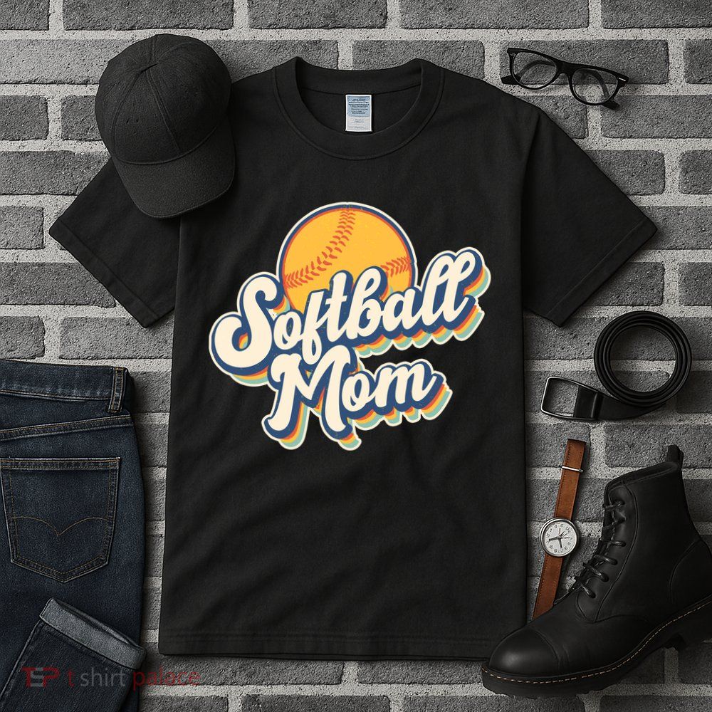 Vintage Retro Softball Mom Tall T-Shirt