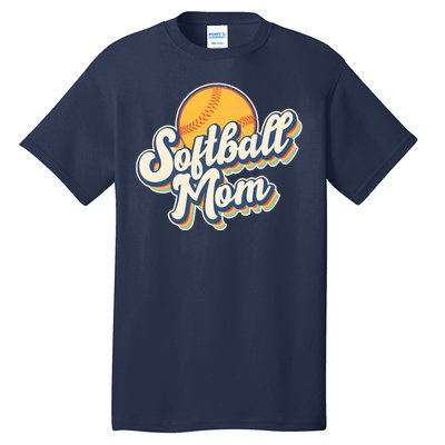 Vintage Retro Softball Mom Tall T-Shirt