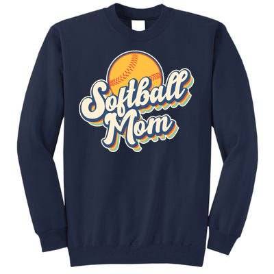 Vintage Retro Softball Mom Tall Sweatshirt