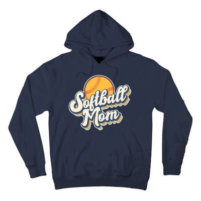 Vintage Retro Softball Mom Tall Hoodie