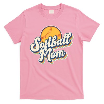 Vintage Retro Softball Mom T-Shirt