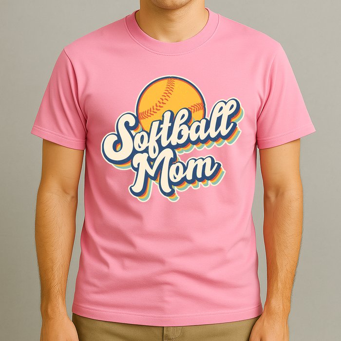 Vintage Retro Softball Mom T-Shirt