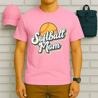 Vintage Retro Softball Mom T-Shirt