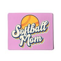 Vintage Retro Softball Mom Mousepad