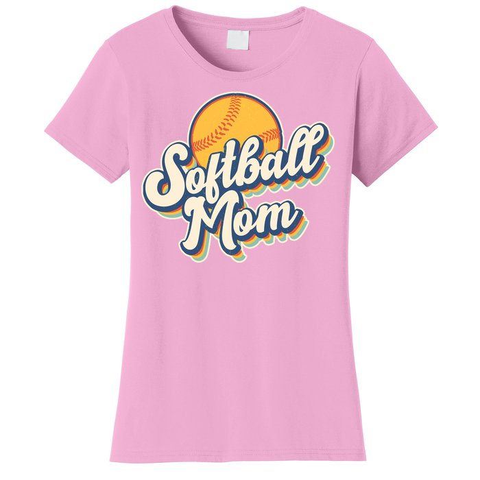 Vintage Retro Softball Mom Women's T-Shirt