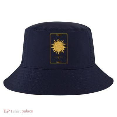Vintage Retro Sun and Moon Tarot Card Cool Comfort Performance Bucket Hat