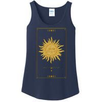 Vintage Retro Sun and Moon Tarot Card Ladies Essential Tank