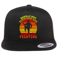 Vintage Retro Surely Not Everyone Was Kung Fu Fighting Flatbill Hat