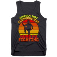 Vintage Retro Surely Not Everyone Was Kung Fu Fighting Tank Top