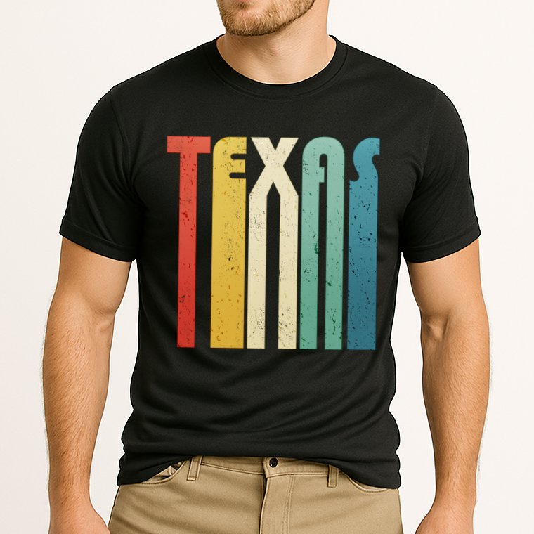 Vintage Retro Texas Cooling Performance Crew T-Shirt