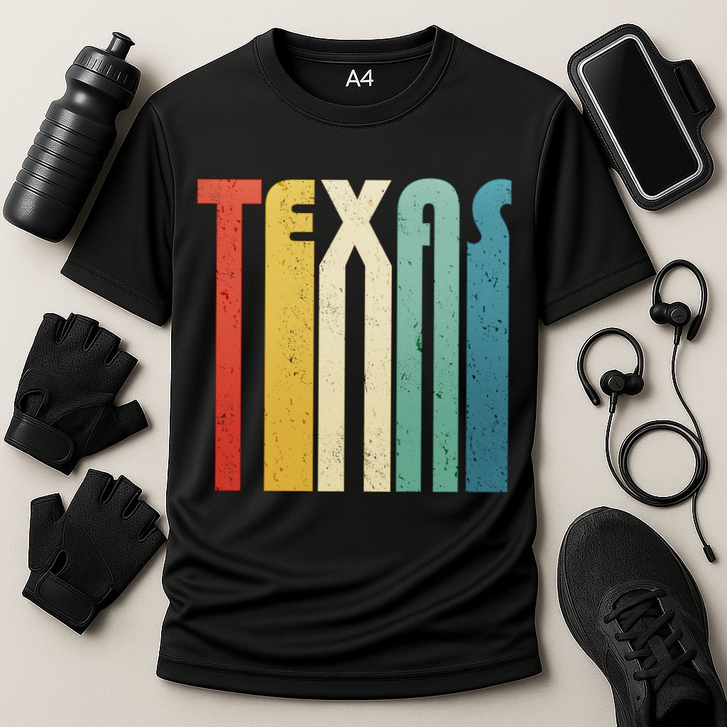Vintage Retro Texas Cooling Performance Crew T-Shirt