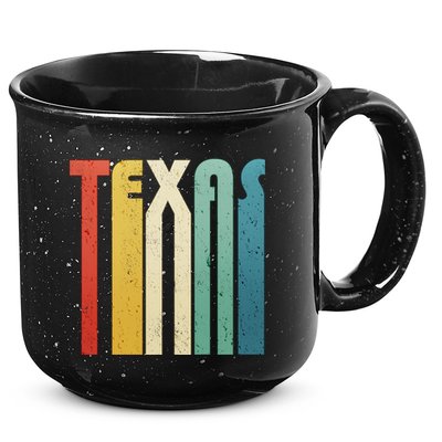 Vintage Retro Texas 15oz Campfire Ceramic Mug