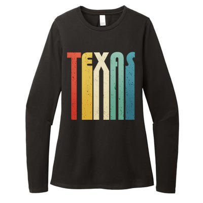 Vintage Retro Texas Womens CVC Long Sleeve Shirt