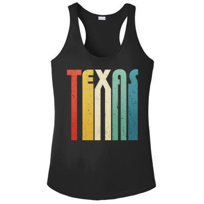 Vintage Retro Texas Ladies PosiCharge Competitor Racerback Tank