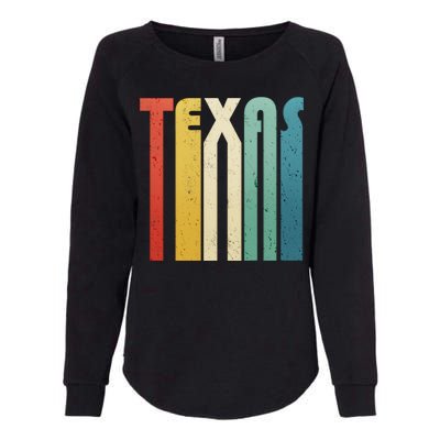 Vintage Retro Texas Womens California Wash Sweatshirt