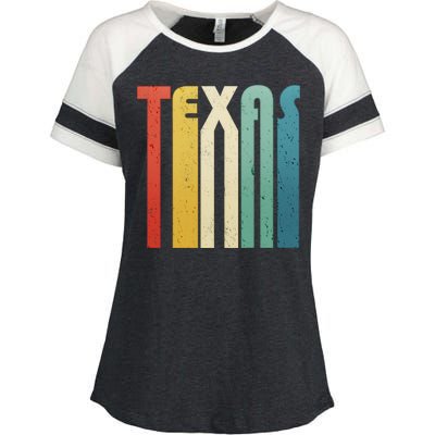 Vintage Retro Texas Enza Ladies Jersey Colorblock Tee