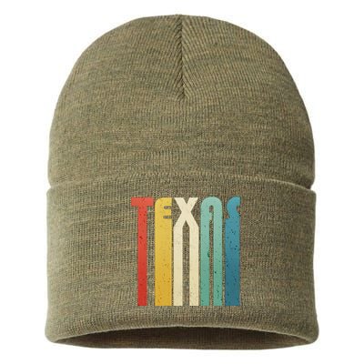 Vintage Retro Texas Sustainable Knit Beanie