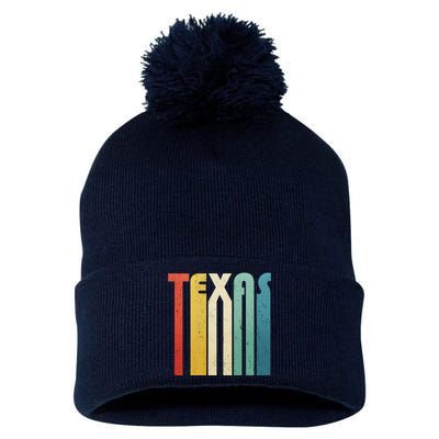 Vintage Retro Texas Pom Pom 12in Knit Beanie