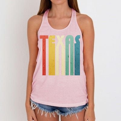 Vintage Retro Texas Women's Knotted Racerback Tank