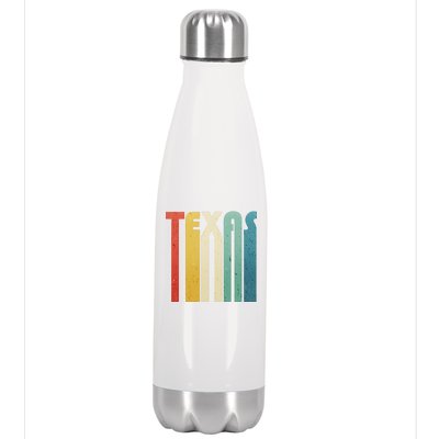 Vintage Retro Texas Stainless Steel Insulated Water Bottle