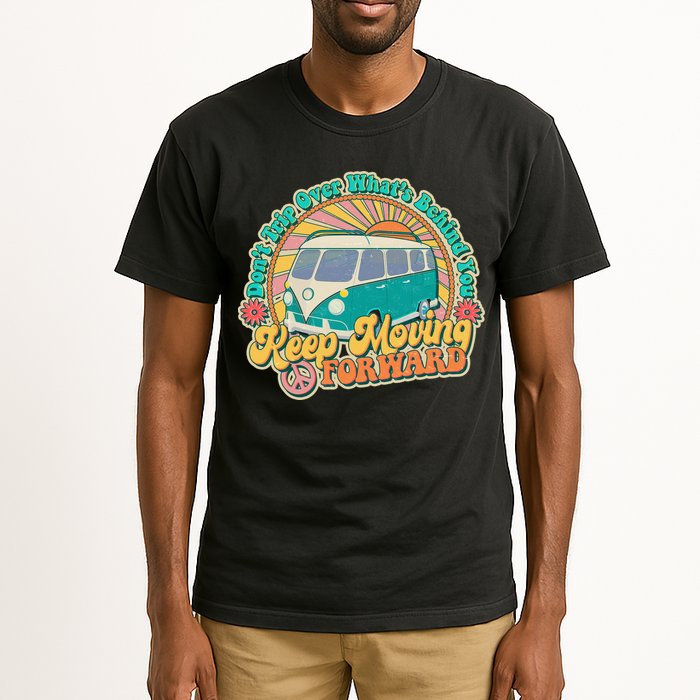 Vintage Retro VW Bus Keep Moving Forward Sunshine Tall T-Shirt