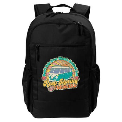 Vintage Retro VW Bus Keep Moving Forward Sunshine Backpack