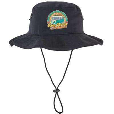 Vintage Retro VW Bus Keep Moving Forward Sunshine Bucket Hat