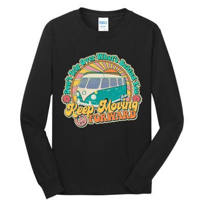 Vintage Retro VW Bus Keep Moving Forward Sunshine Tall Long Sleeve T-Shirt