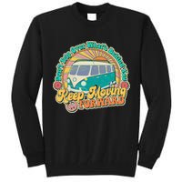 Vintage Retro VW Bus Keep Moving Forward Sunshine Tall Sweatshirt